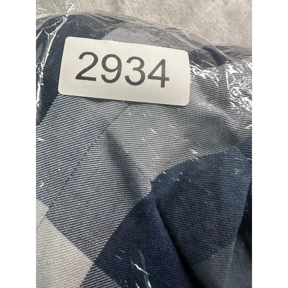 Falcone Blazer 52R Blue Navy White Buffalo Plaid Jacket‎ 4 Button Lined